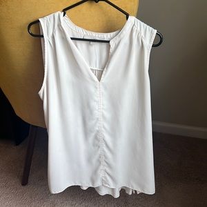 Mixed media sleeveless top from the Loft